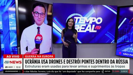Ucrânia usa drones para destruir pontes e atingir logística russa | TEMPO REAL