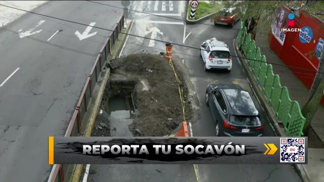 Socavón provoca caos vial en la alcaldía Álvaro Obregón | DPC con Paola Rojas