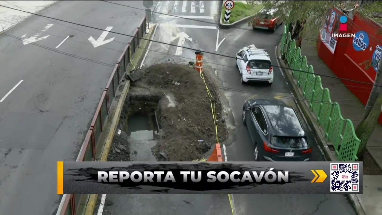 Socavón provoca caos vial en la alcaldía Álvaro Obregón | DPC con Paola Rojas