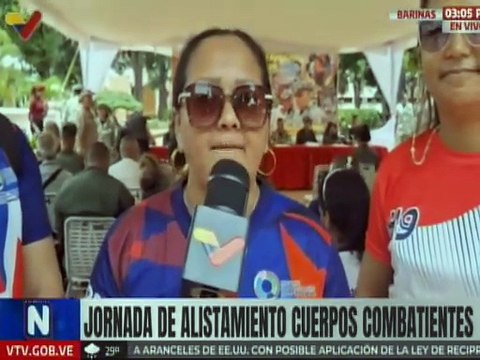 Cuerpos combatientes de Barinas participan en la jornada de alistamiento para la defensa de la patria
