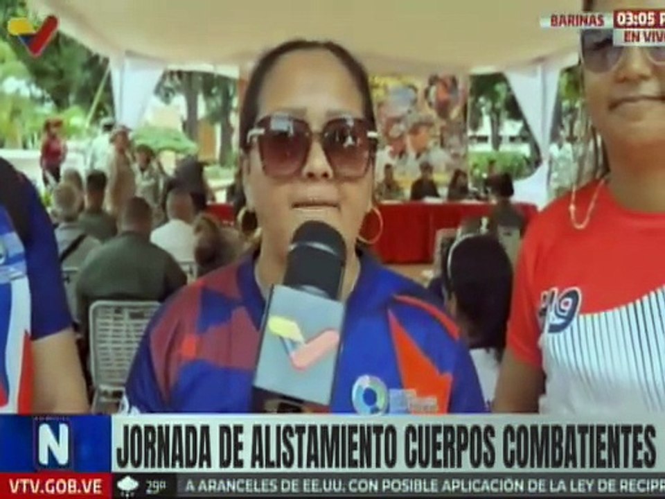 Cuerpos combatientes de Barinas participan en la jornada de alistamiento para la defensa de la patria