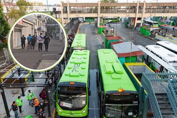 Detención en terminal del Metro Pantitlán