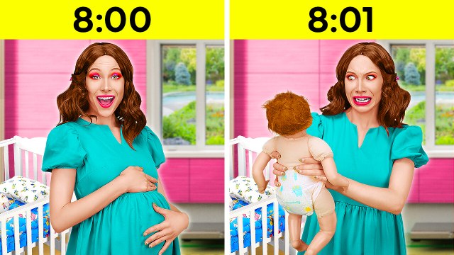 Become Mom For 24 Hours || Best Parenting Guide! DIY Hacks For Crafty Parents By 123 GO!