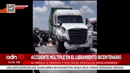🚨¡Última Hora! Fuerte choque en el Libramiento Bicentenario deja al menos 10 heridos