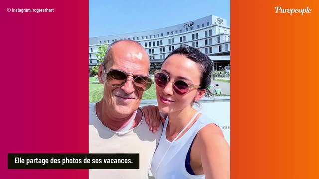 Tu m'as montré où et comment puiser une force infinie : Après avoir été au chevet de son ex Roger, Delphine Wespiser réapparaît en forme