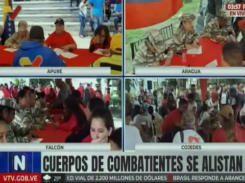 Cuerpos combatientes del sector salud se unen a la jornada de alistamiento en defensa de la patria