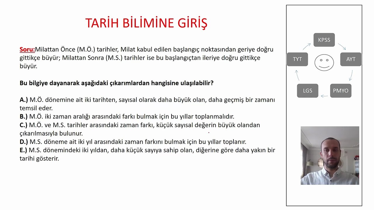 Tarih Bilimine Giriş | 4. Soru Çözümü | KPSS - TYT - AYT - LGS Tarih Soru Analizi