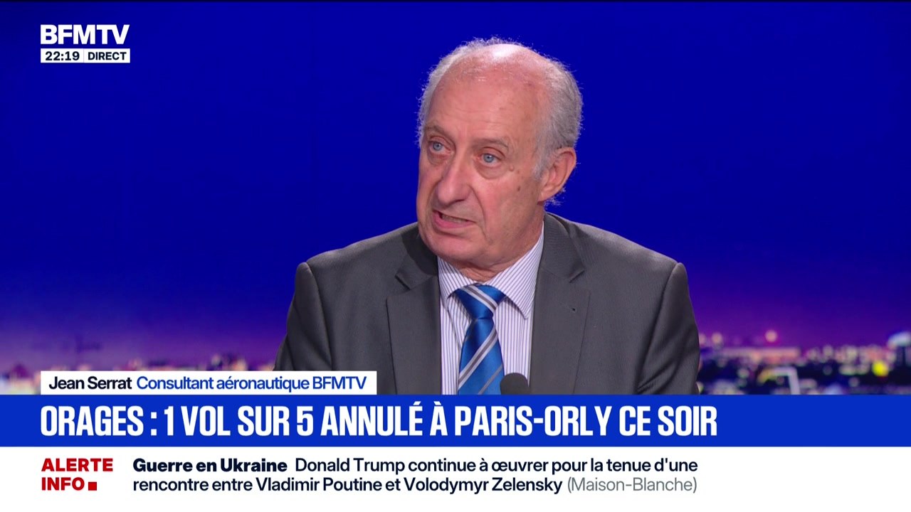 Orages : 1 vol sur 5 annulé à Paris-Orly ce soir - 29/08