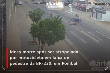 Idosa morre após ser atropelada por motocicleta na BR-230, em Pombal