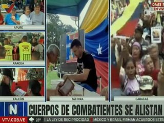Cuerpos combatientes de la parroquia Sucre se movilizan en respaldo a la soberanía de Venezuela
