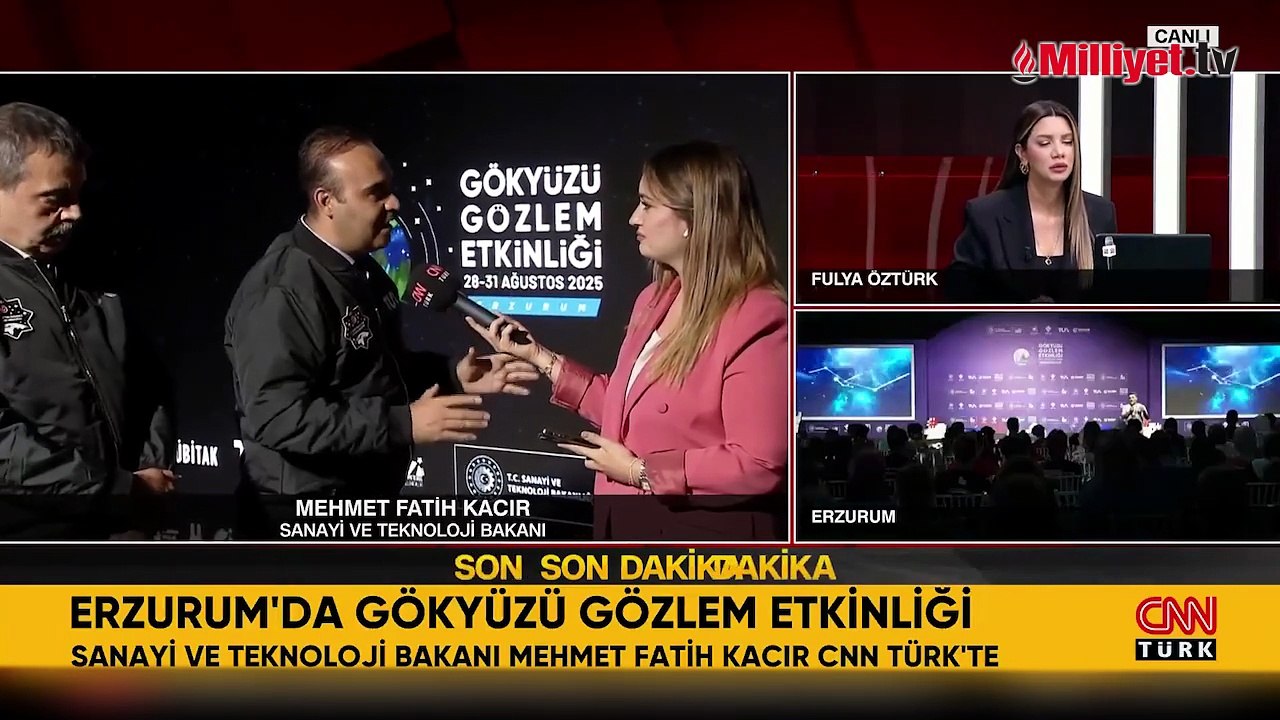 Sanayi ve Teknoloji Bakanı Kacır CNN Türk'te konuştu: Türkiye uzay teknolojisinde hızla ilerliyor