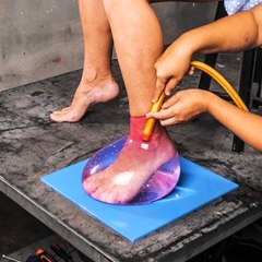 Inflatable shoes that fit all sizes!