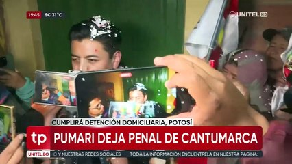 Pumari sale de la cárcel y dice que “otros se esconden en el Chapare, mientras inocentes están en las cárceles”