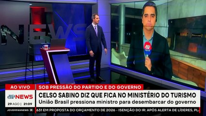 Celso Sabino diz que fica no Ministério do Turismo; Dora Kramer e Vilela analisam