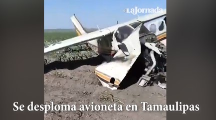 Se desploma avioneta en Tamaulipas