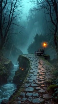 🌧️ Mysterious Rainy Night Aesthetic | Alone in the Silence of Rain 🌙✨ #shorts #viral #rain #trending #viralvideo #viralpost #reels