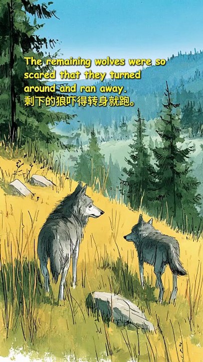 🦬 The Buffalo & The Wolves | Moral Short Story for Everyone 🐺✨ #shorts #ai #aivideo #viralvideo #viralpost #reels #story #kidsstorytelling