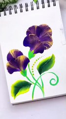 Beautiful flower design tutorial using different colors for creative art decoration and relaxing satisfaction videos