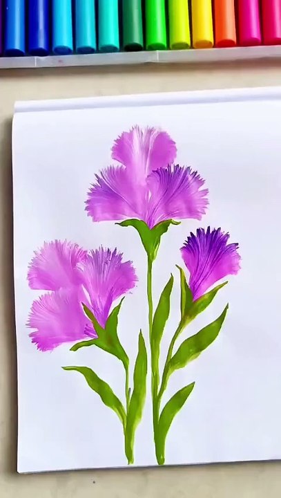 Easy colorful flower design step by step guide for beginners learning creative drawing skills today