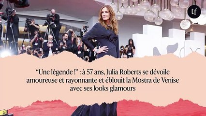 “Une légende !” : à 57 ans, Julia Roberts se dévoile amoureuse et rayonnante et éblouit la Mostra de Venise avec ses looks glamours