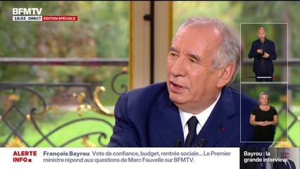 Vote de confiance: "Je pense que les jours qui vont venir sont cruciaux", déclare François Bayrou