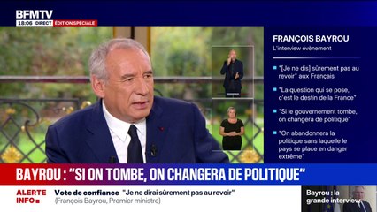 Budget: "Ce dont on ne peut pas discuter, c'est la gravité du mal et la précision du diagnostic", développe François Bayrou