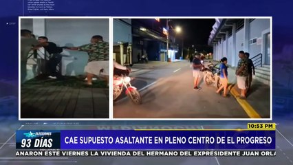 Capturan a supuesto ladrón que asaltó a mujer en El Progreso, Yoro