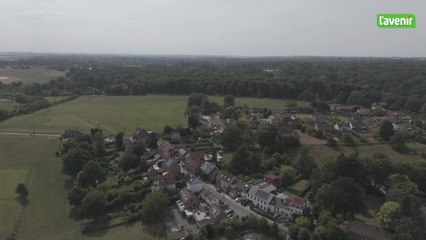 Le Brabant wallon vu du ciel : Gaillemarde  et la forêt de Soignes à perte de vue