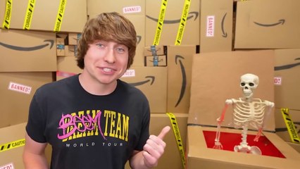 “I Bought 100 BANNED Amazon Products 😱📦 | MrBeast Challenge”