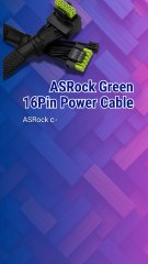 ⚡ ASRock Green 16Pin Power Cable – Cáp Nguồn Siêu Gọn Cho PC Build! 🔌