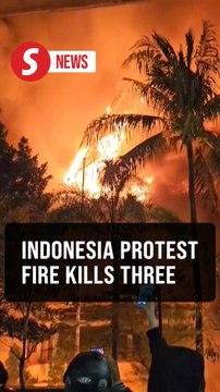 Three dead as Indonesian protesters set fire to regional parliament building