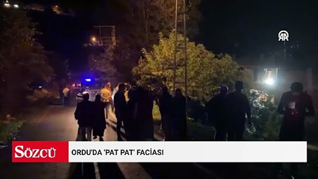 Ordu'da 'pat pat' faciası: 4 kişi hayatını kaybetti, 3 kişi yaralandı