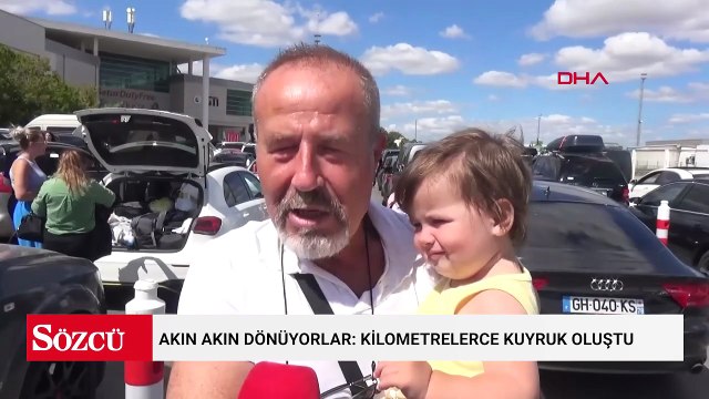Akın akın dönüyorlar: Kilometrelerce kuyruk oluştu