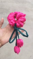 diy tulip scrunchie #diy #crafts #creativefatima #art