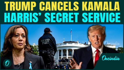 Kamala Harris STRIPPED of Security: Trump CANCELS Extra Secret Service Protection | Memo Leaked