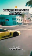 🔥Would you rather have infinite money in GTA… or never get wanted stars again?