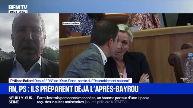 Vote de confiance: La seule façon de se sortir de cette situation, c'est de retourner aux urnes , indique Philippe Ballard, porte-parole du RN