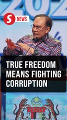 True independence means eradicating corruption and social ills, says Anwar