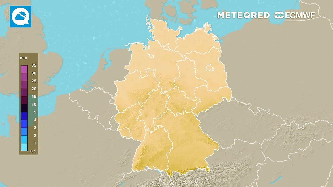 Teilweise fällt in den kommenden Tagen Regen, besonders im Westen - im Osten ist es deutlich trockener!