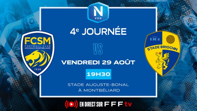 J4 I FC Sochaux-Montbéliard - Stade Briochin (2-0) I National FFF 2025-2026