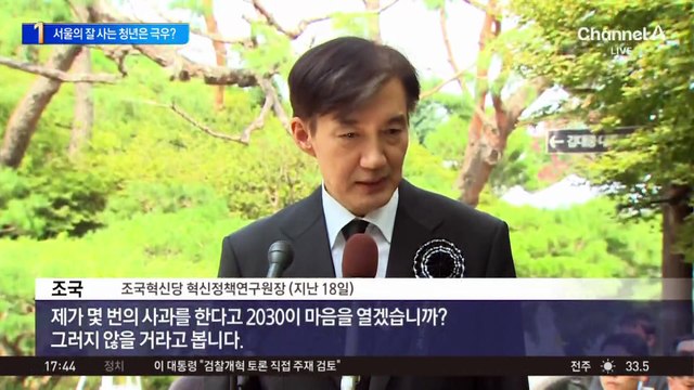 서울서 잘 사는 청년은 극우?…조국, 또 2030 직격