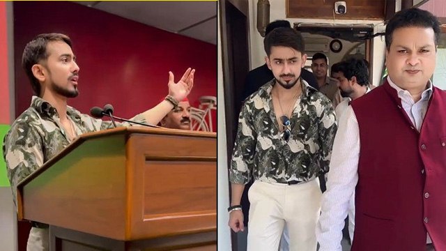 Adnaan Shaikh ने Akhilesh Yadav के सामने दी Speech, बुरी तरह हुए Troll,क्या join की Samajwadi Party?