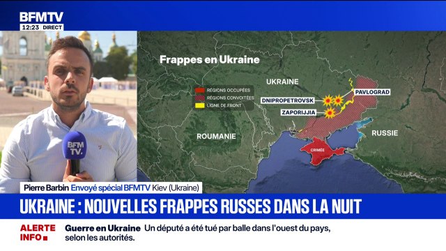 La ville de Zaporijia en Ukraine a été touchée par de nouvelles frappes russes