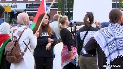 Copenhagen, manifestanti chiedono sanzioni per Israele ai ministri Ue