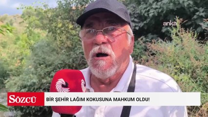 Bir şehir lağım kokusuna mahkum oldu!
