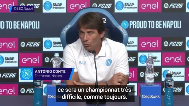Naples - Conte : Sept ou huit équipes peuvent se battre pour le Scudetto