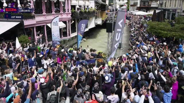 Les images de l'arrivée de Tom Evans à Chamonix - Ultra-trail - UTMB