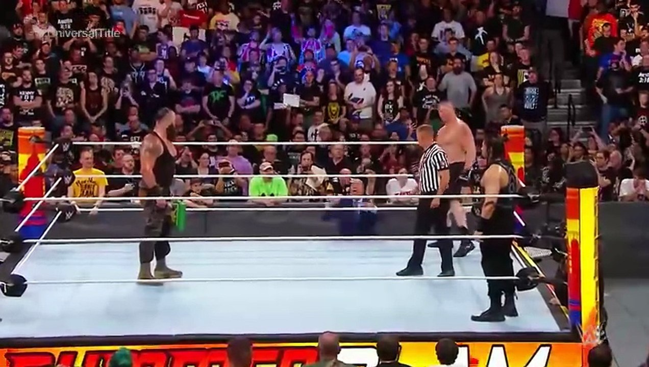 FULL MATCH - Brock Lesnar vs. Roman Reigns - Universal Title Match- SummerSlam 2018