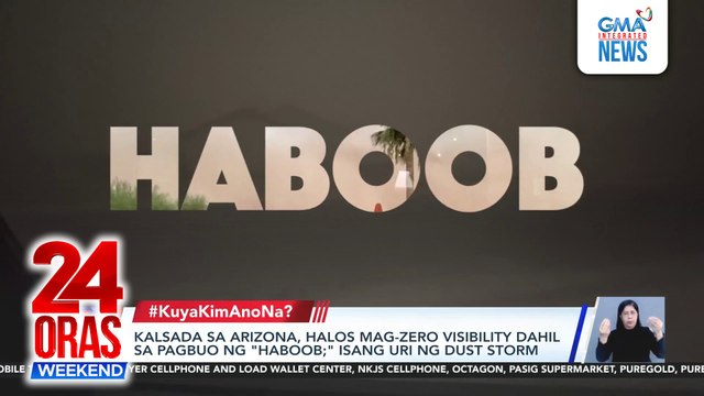 Kalsada sa Arizona, halos mag-zero visibility dahil sa dust storm na haboob | 24 Oras Weekend