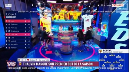 Emission TV : L Equipe du Soir sur l Equipe TV  Débrief du match Lens - Brest 3ème journée de ligue 1 Extrait d'émission